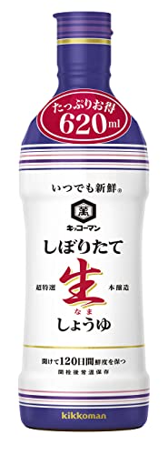 キッコーマン食品 いつでも新鮮 しぼりたて生しょうゆ 620ml×3本